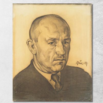 Ritratto Di Ah Tammsaare Nikolai Triik ntr1 quadro stampa su tela
