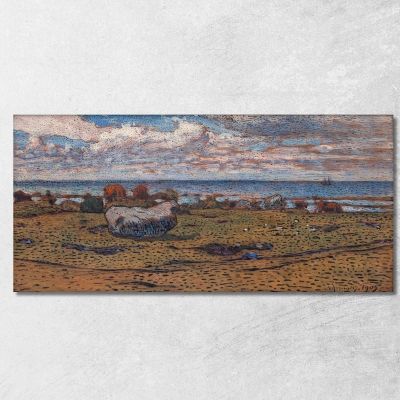 Pietre Sulla Spiaggia Nils Kreuger nkr50 quadro stampa su tela