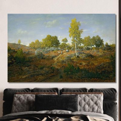 A Path Among The Rocks Théodore Rousseau, trs2 canvas print
