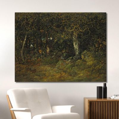 La Quercia Rocciosa Théodore Rousseau trs24 quadro stampa su tela