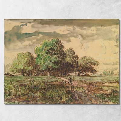 Ritorno Dai Campi Théodore Rousseau trs31 quadro stampa su tela