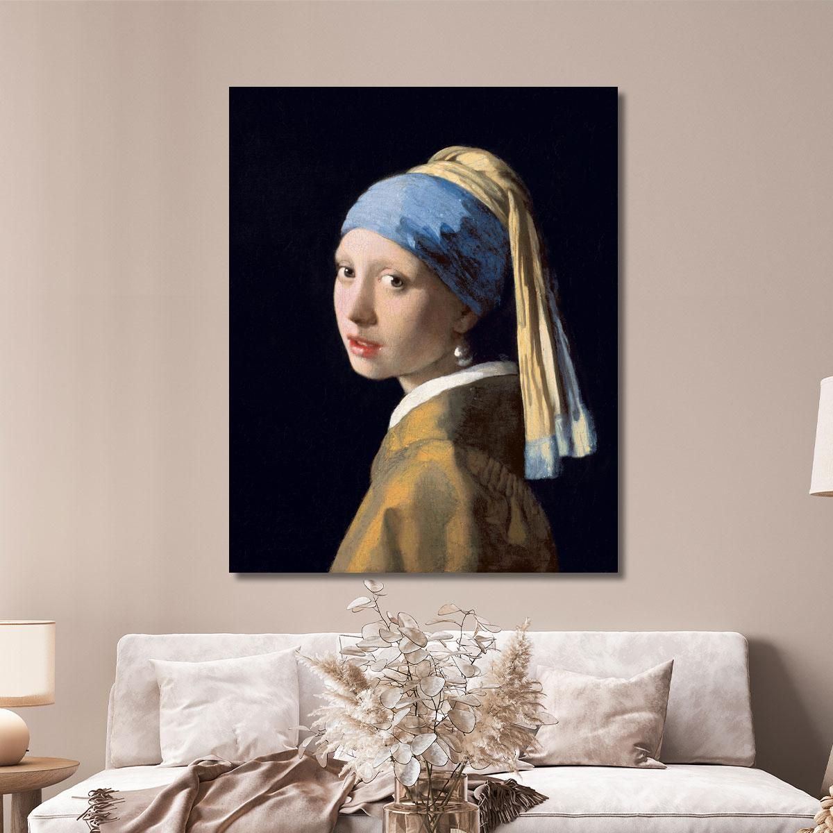 Funda De Almohada Chica Con Un Pendiente De Perlas Vermeer - España