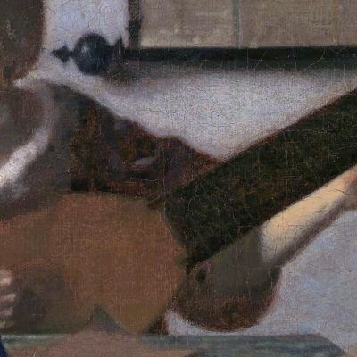 Donna Con Liuto Jan Vermeer jvr34 quadro stampa su tela