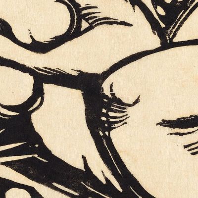 Pastorella Dormiente Franz Marc fmr45 quadro stampa su tela