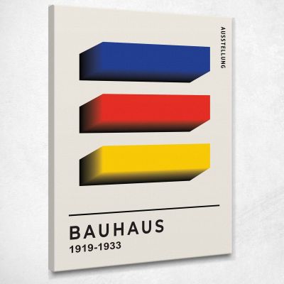 Quadro Bauhaus Linee Geometriche In Rilievo Bauhaus Style bhs4 quadro stampa su tela