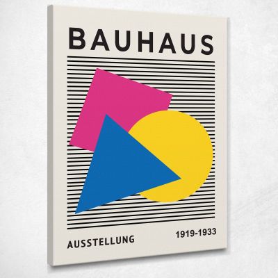 Quadro Bauhaus Forme Geometriche Vibranti Bauhaus Style bhs5 quadro stampa su tela