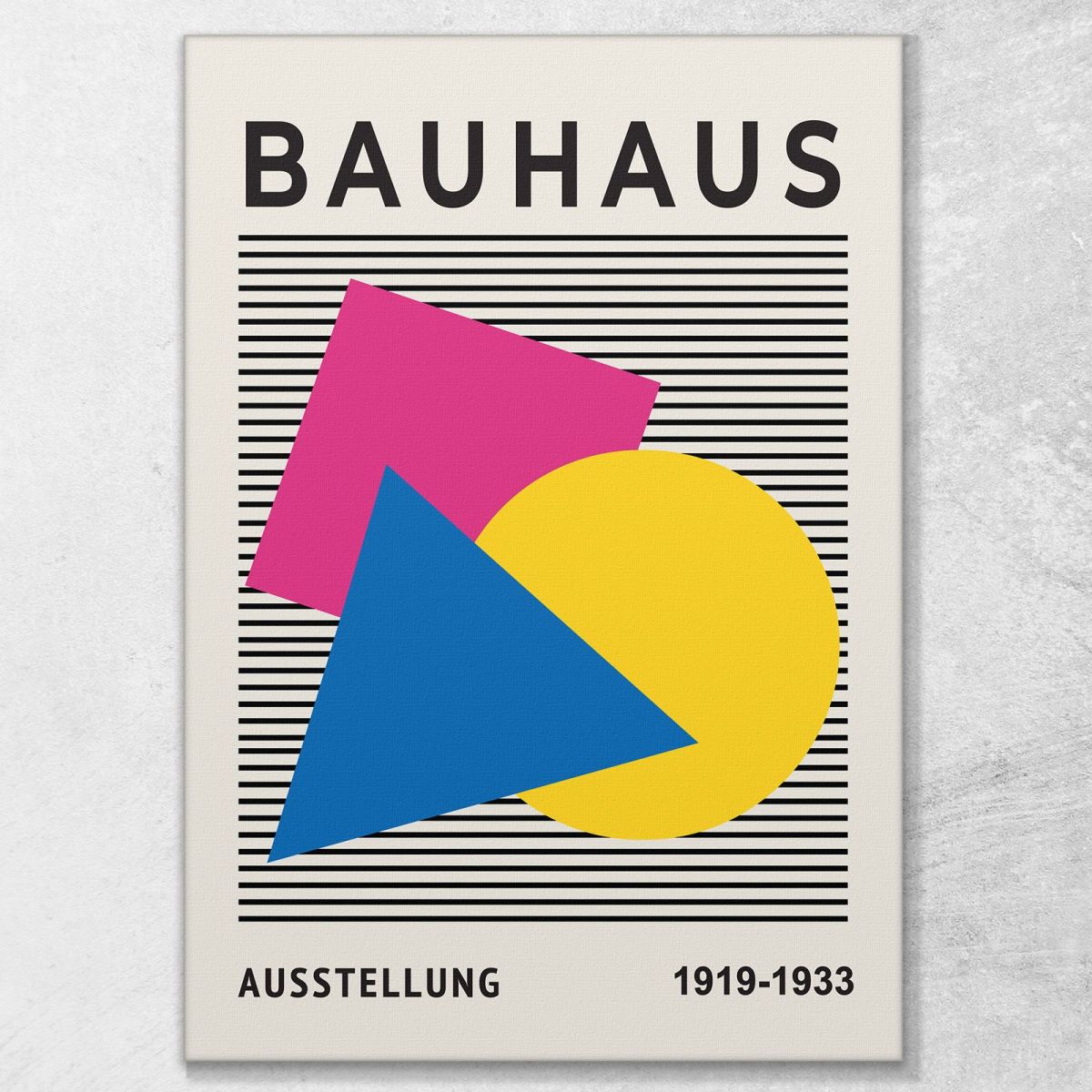 Quadro Bauhaus Forme Geometriche Vibranti Bauhaus Style bhs5 quadro stampa su tela