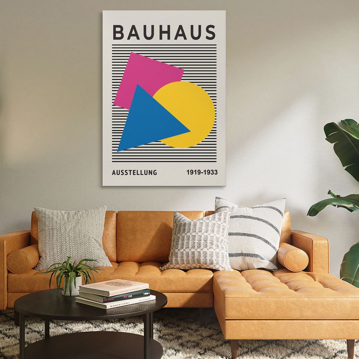 Quadro Bauhaus Forme Geometriche Vibranti Bauhaus Style bhs5 quadro stampa su tela