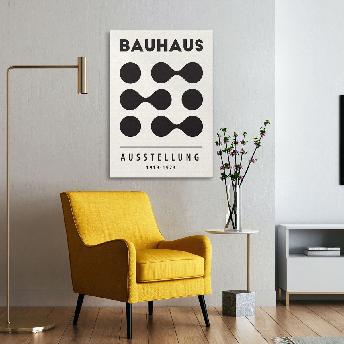 Quadro Bauhaus Forme Monocromatiche In Movimento Bauhaus Style bhs8 quadro stampa su tela