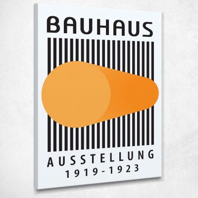 Quadro Bauhaus Cilindro Arancione Astratto Bauhaus Style bhs10 quadro stampa su tela