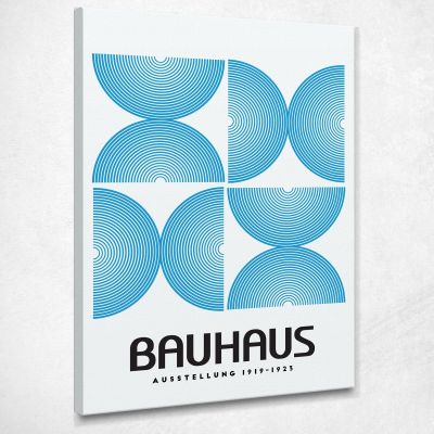 Quadro Bauhaus Struttura Geometrica Circolare Blu Bauhaus Style bhs15 quadro stampa su tela