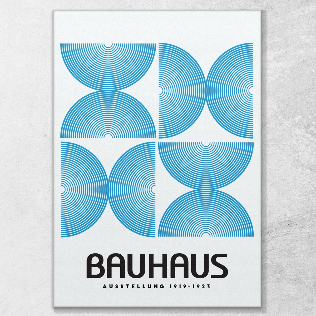 Quadro Bauhaus Struttura Geometrica Circolare Blu Bauhaus Style bhs15 quadro stampa su tela