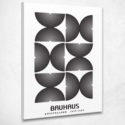 Quadro Bauhaus Struttura Geometrica Monocromatica Bauhaus Style bhs16 quadro stampa su tela