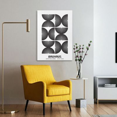 Quadro Bauhaus Struttura Geometrica Monocromatica Bauhaus Style bhs16 quadro stampa su tela