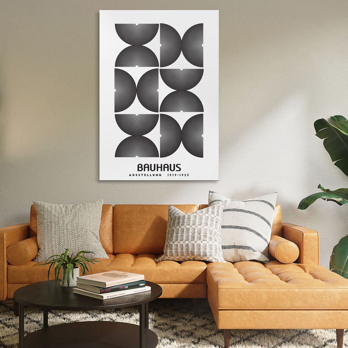 Quadro Bauhaus Struttura Geometrica Monocromatica Bauhaus Style bhs16 quadro stampa su tela