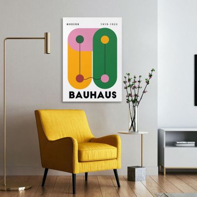 Quadro Bauhaus Elementi Connessi In Tonalità Vivaci Bauhaus Style bhs18 quadro stampa su tela