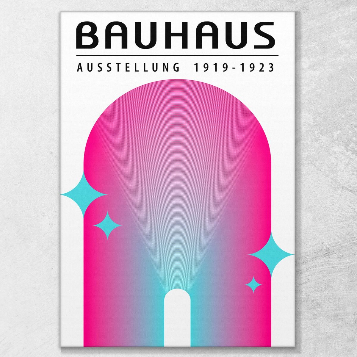 Quadro Bauhaus Arco Luminoso Sfumato Bauhaus Style bhs26 quadro stampa su tela