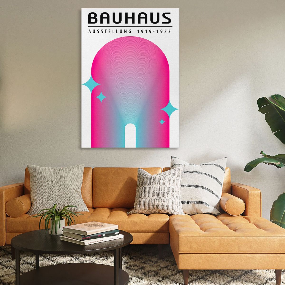 Quadro Bauhaus Arco Luminoso Sfumato Bauhaus Style bhs26 quadro stampa su tela