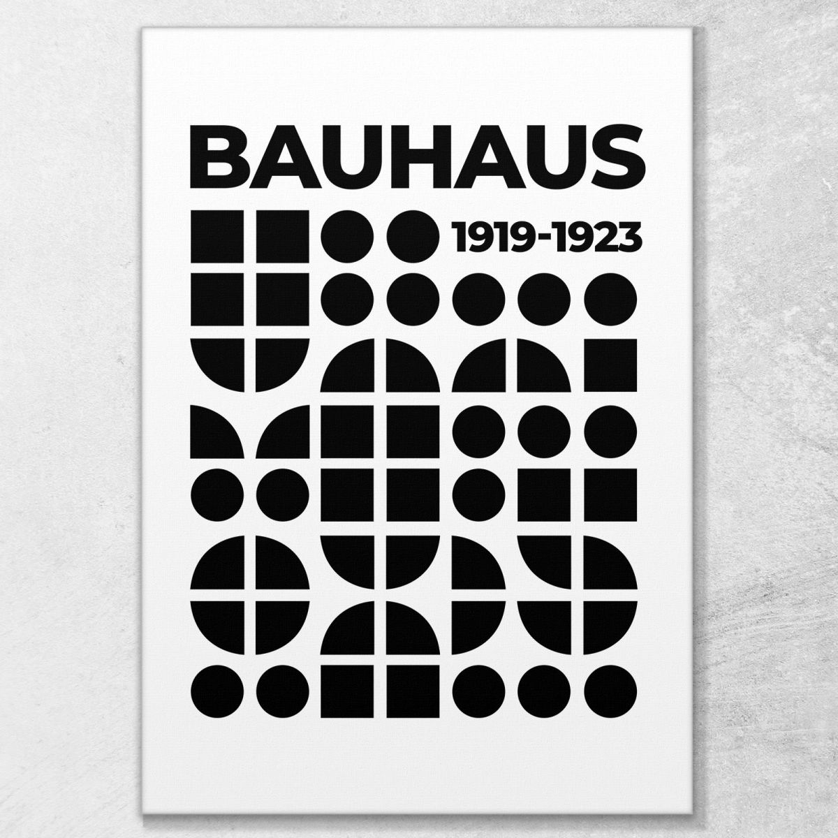 Quadro Bauhaus Composizione Geometrica In Bianco E Nero Bauhaus Style bhs28 quadro stampa su tela