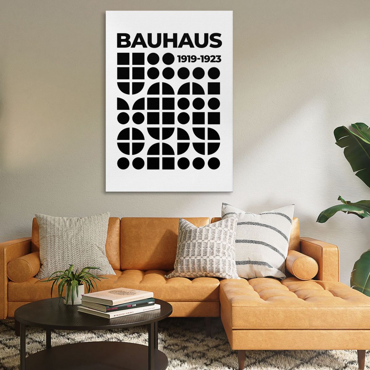 Quadro Bauhaus Composizione Geometrica In Bianco E Nero Bauhaus Style bhs28 quadro stampa su tela