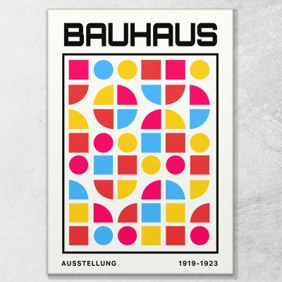 Quadro Bauhaus Schema Geometrico Astratto Bauhaus Style bhs30 quadro stampa su tela