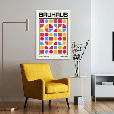 Quadro Bauhaus Schema Geometrico Astratto Bauhaus Style bhs30 quadro stampa su tela