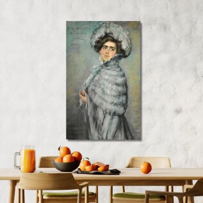 Laura Alice In Grau Alice Pike Barney, apb54 drucken auf leinwand
