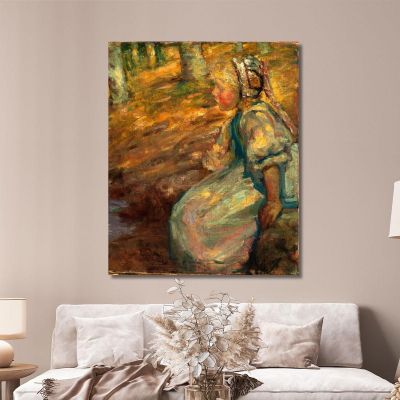 Niña Campesina Alice Pike Barney, apb94 cuadro en lienzo