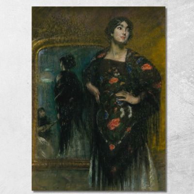 Lo Scialle Spagnolo Alice Pike Barney apb118 quadro stampa su tela