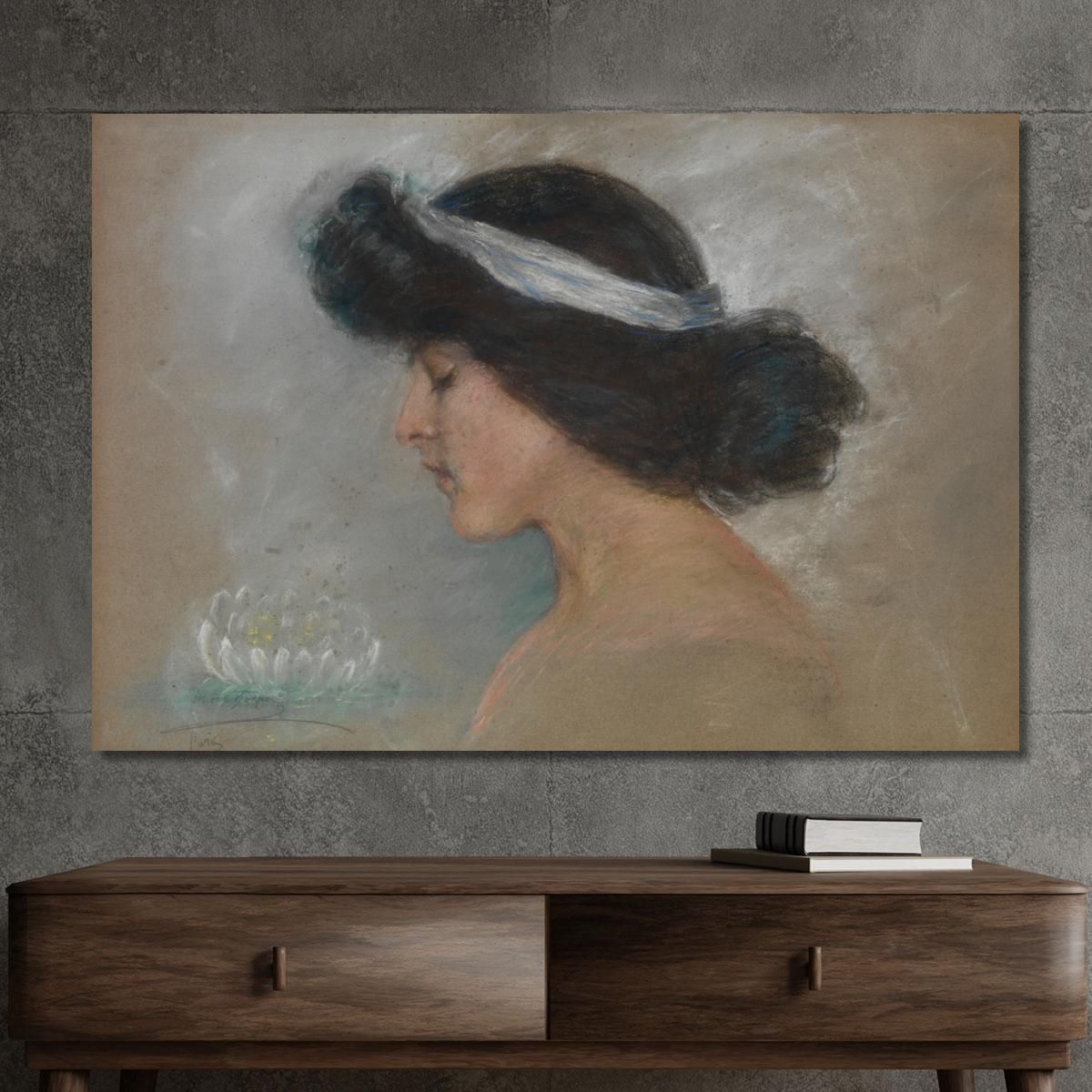 Ninfea Alice Pike Barney apb123 quadro stampa su tela