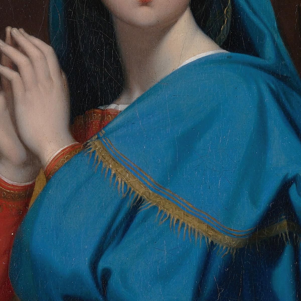 The Virgin Adoring The Host Jean Auguste Dominique Ingres canvas print