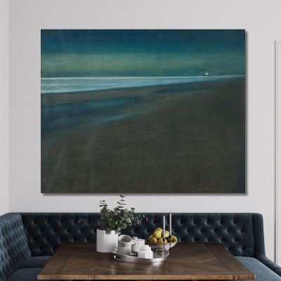 Vista Sulla Spiaggia Di Notte Léon Spilliaert lsp12 quadro stampa su tela Vista Sulla Spiaggia Di Notte Léon Spilliaert lsp12 quadro stampa su tela