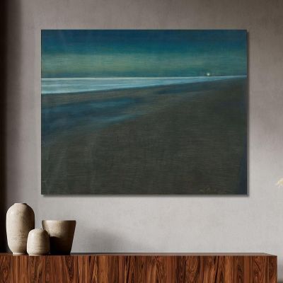 Vista Sulla Spiaggia Di Notte Léon Spilliaert lsp12 quadro stampa su tela Vista Sulla Spiaggia Di Notte Léon Spilliaert lsp12 quadro stampa su tela