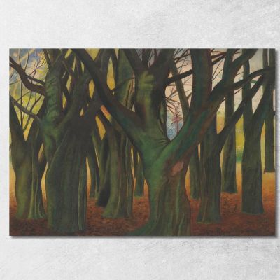 Alberi Verdi Léon Spilliaert lsp50 quadro stampa su tela