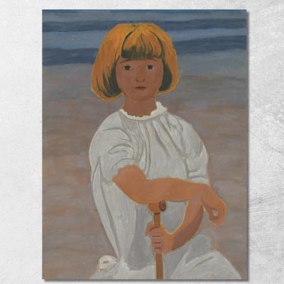 Ragazza Sulla Spiaggia Léon Spilliaert lsp57 quadro stampa su tela