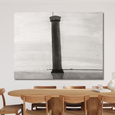 The Lighthouse With Signals [De Vuurtoren] Léon Spilliaert, lsp73 canvas print