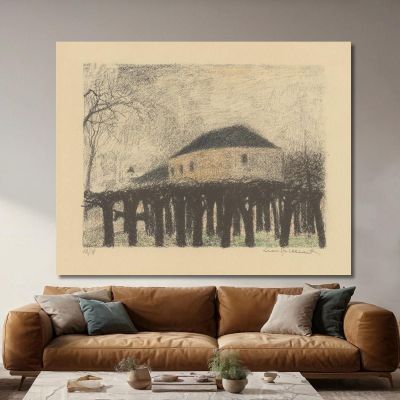 Standorte Brabançons 9 Léon Spilliaert, lsp107 drucken auf leinwand