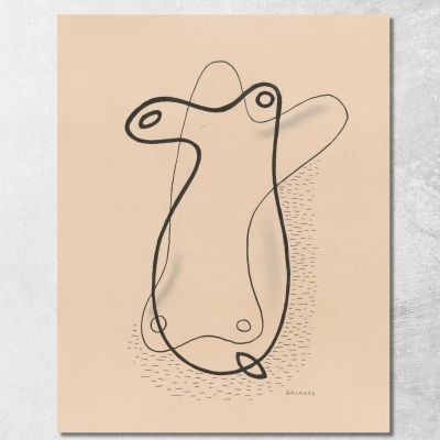 Gioco Delle Forme Mikuláš Galanda mgl33 quadro stampa su tela
