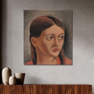 Testa Di Ragazza 2 Mikuláš Galanda mgl37 quadro stampa su tela Testa Di Ragazza 2 Mikuláš Galanda mgl37 quadro stampa su tela
