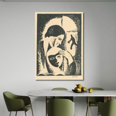 Amanti 2 Mikuláš Galanda mgl56 quadro stampa su tela Amanti 2 Mikuláš Galanda mgl56 quadro stampa su tela