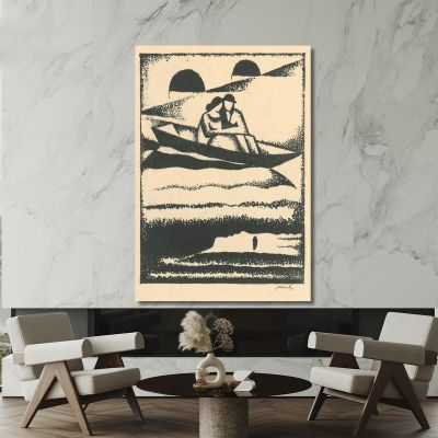 On The River Mikuláš Galanda, mgl83 canvas print