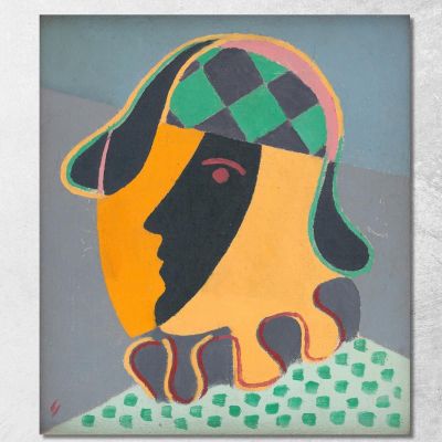 Testa Di Pierot Mikuláš Galanda mgl88 quadro stampa su tela