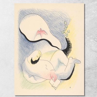 Lettura Mikuláš Galanda mgl93 quadro stampa su tela