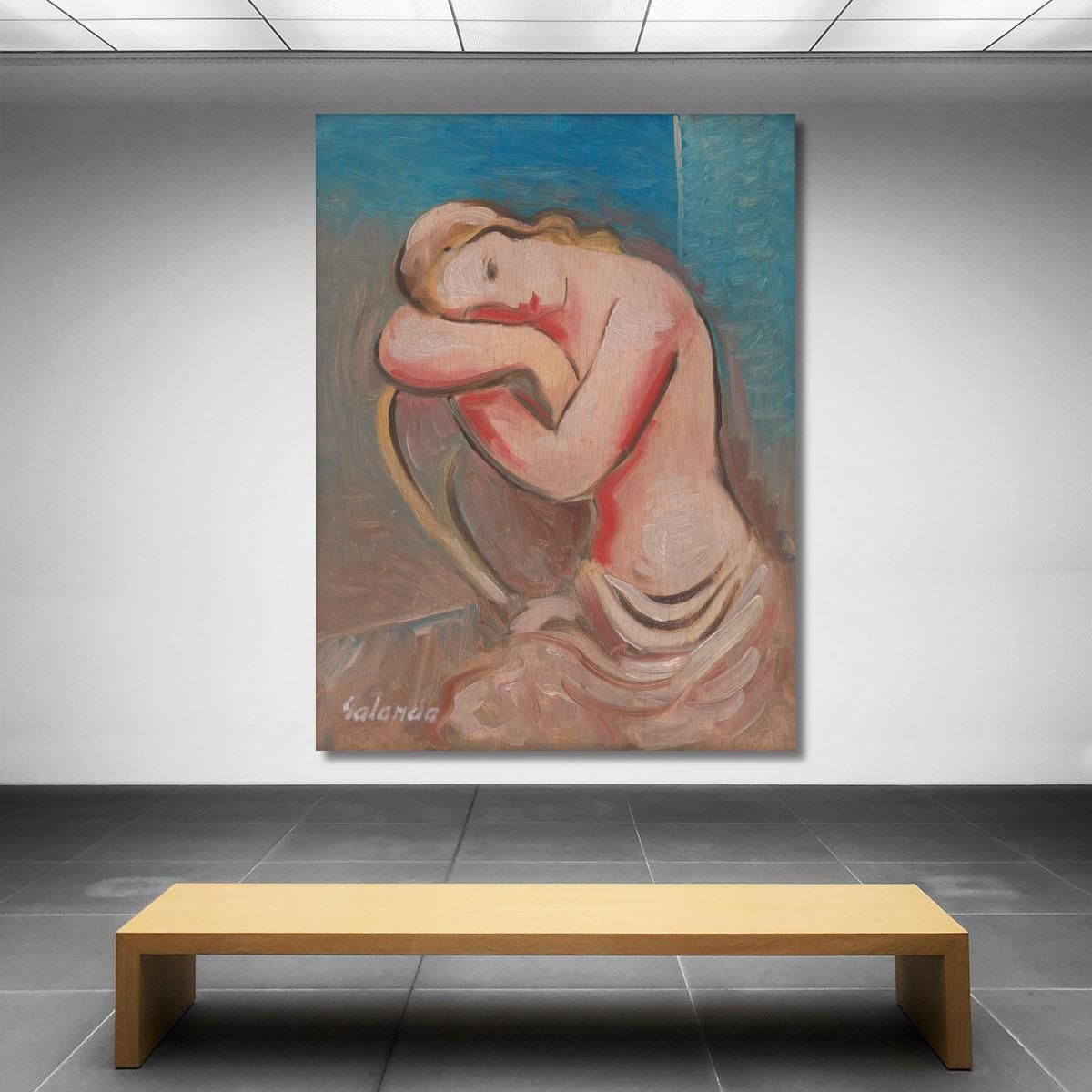 Modello Seduto Mikuláš Galanda mgl98 quadro stampa su tela