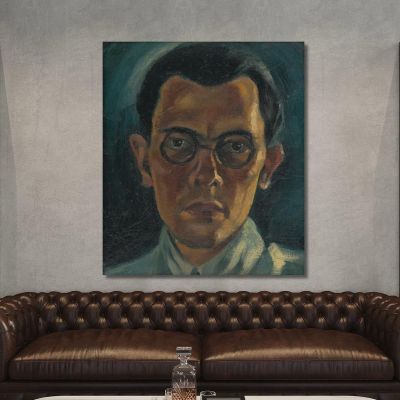 Self-Portrait Mikuláš Galanda, mgl100 canvas print