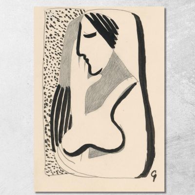 Donna Premurosa Mikuláš Galanda mgl121 quadro stampa su tela