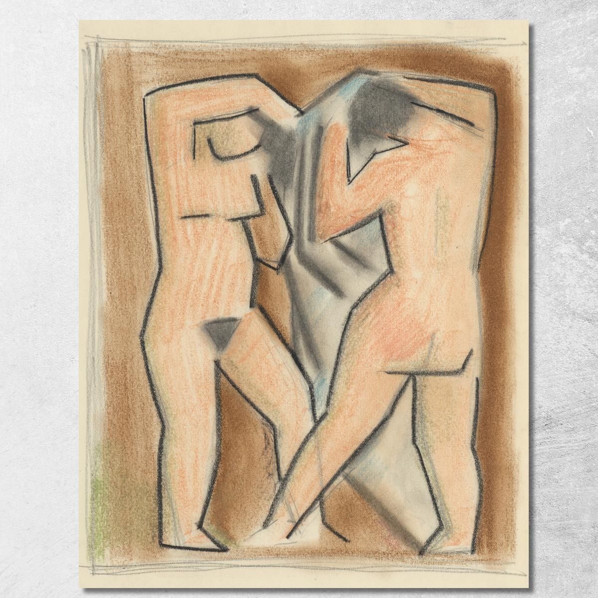 Due Donne Dopo Il Bagno Mikuláš Galanda mgl126 quadro stampa su tela Due Donne Dopo Il Bagno Mikuláš Galanda mgl126 quadro stampa su tela