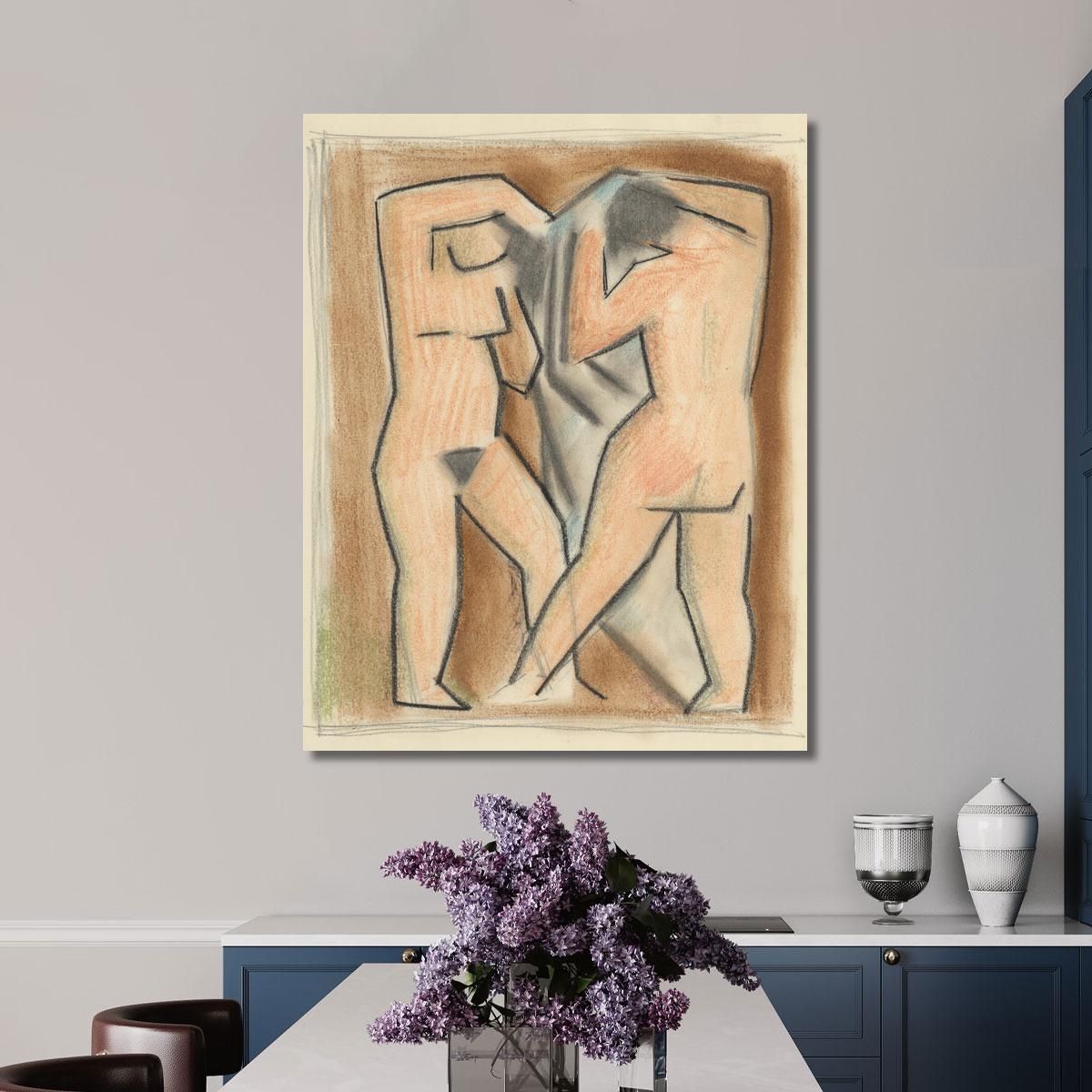 Due Donne Dopo Il Bagno Mikuláš Galanda mgl126 quadro stampa su tela