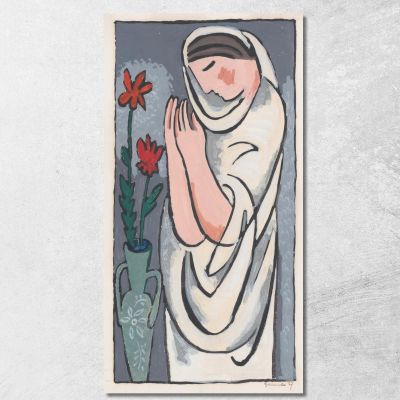 Donna E Fiore 2 Mikuláš Galanda mgl131 quadro stampa su tela