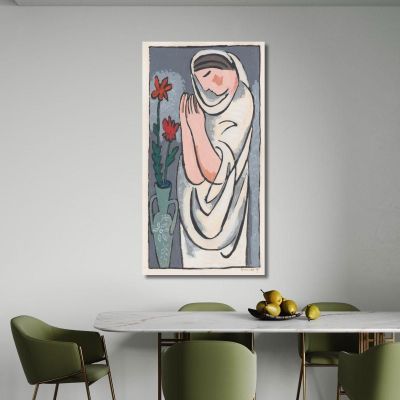 Donna E Fiore 2 Mikuláš Galanda mgl131 quadro stampa su tela